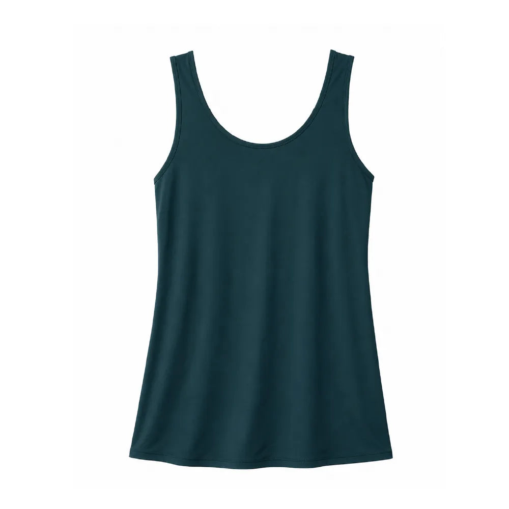 Camiseta de tirantes bicolor Marev Green mujer FW26-27