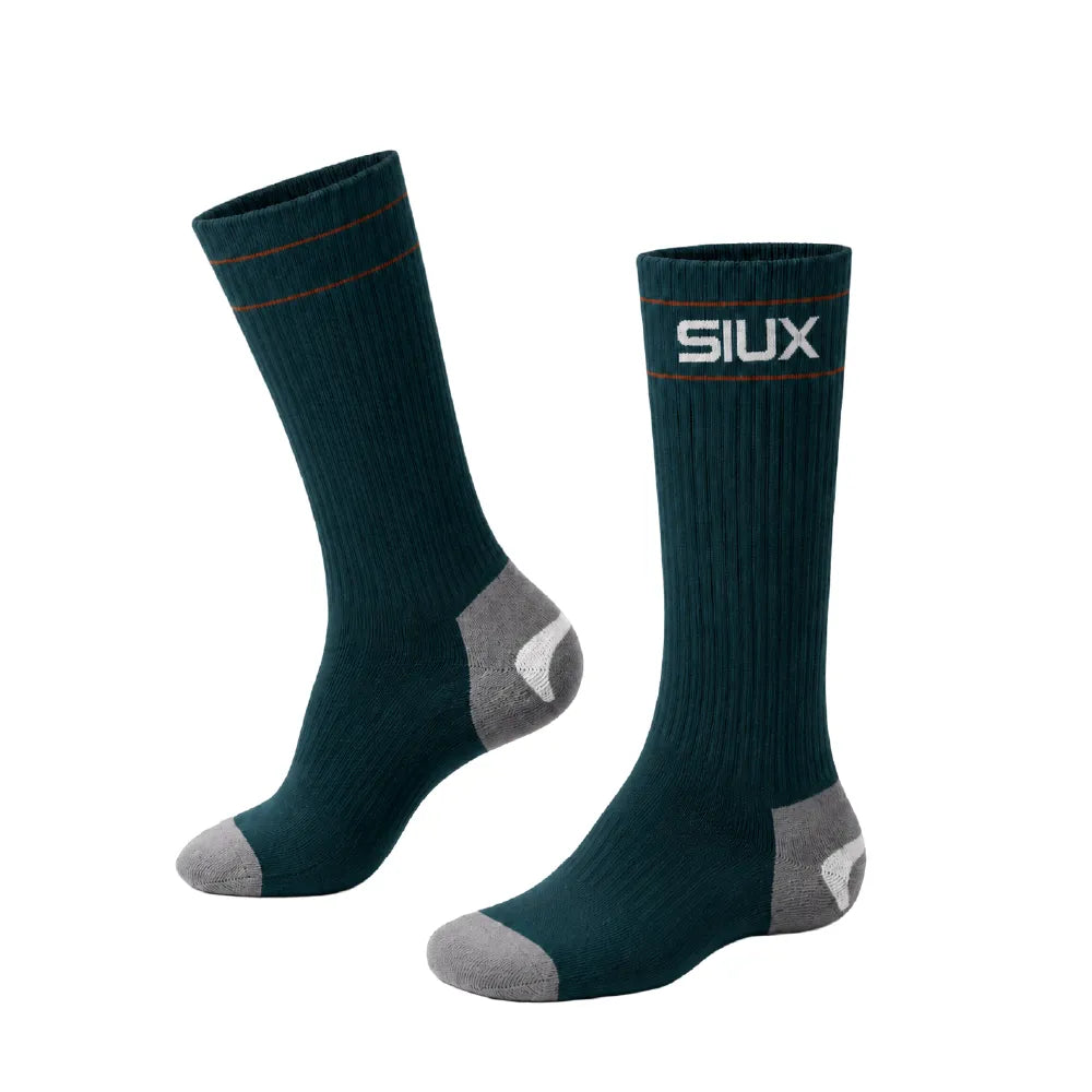 Pack 2 calcetines altos White-Green FW26-27