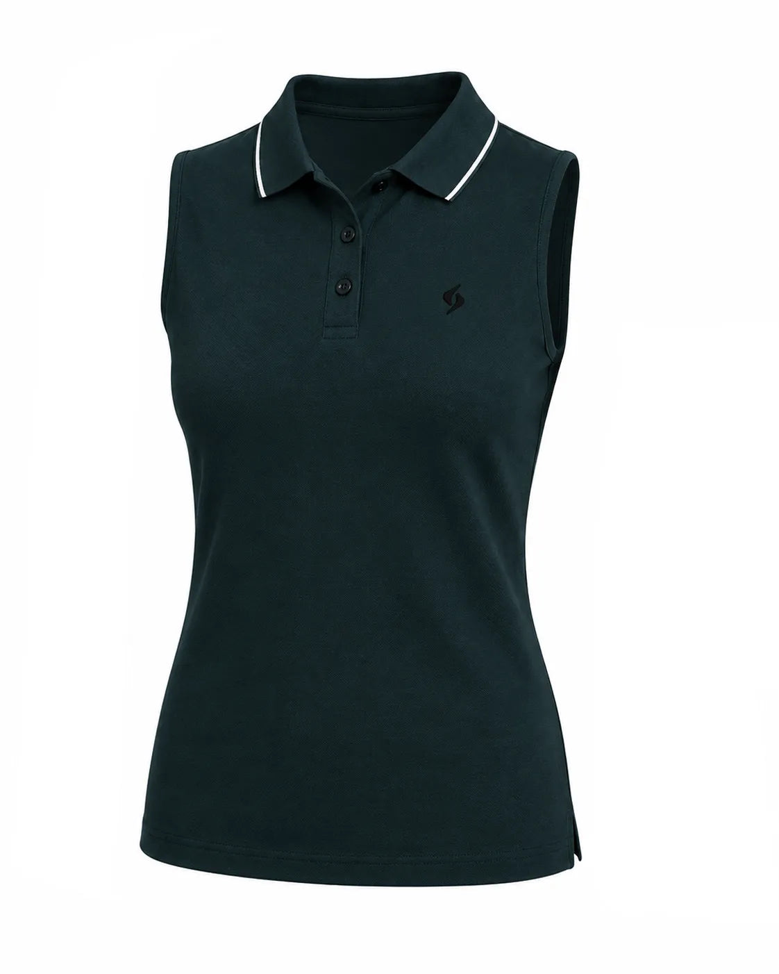 Polo de algodón Match Green mujer