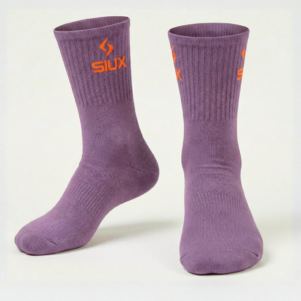 PACK 2 CALCETINES SIUX GROOVE 26 CAÑA ALTA VERDE VIOLETA