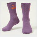 PACK 2 CALCETINES SIUX GROOVE 26 CAÑA ALTA VERDE VIOLETA