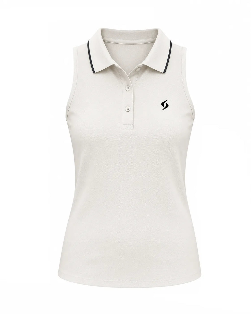 Polo de algodón Match White mujer