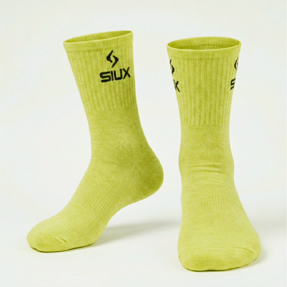 PACK 2 CALCETINES SIUX GROOVE 26 CAÑA ALTA VERDE VIOLETA