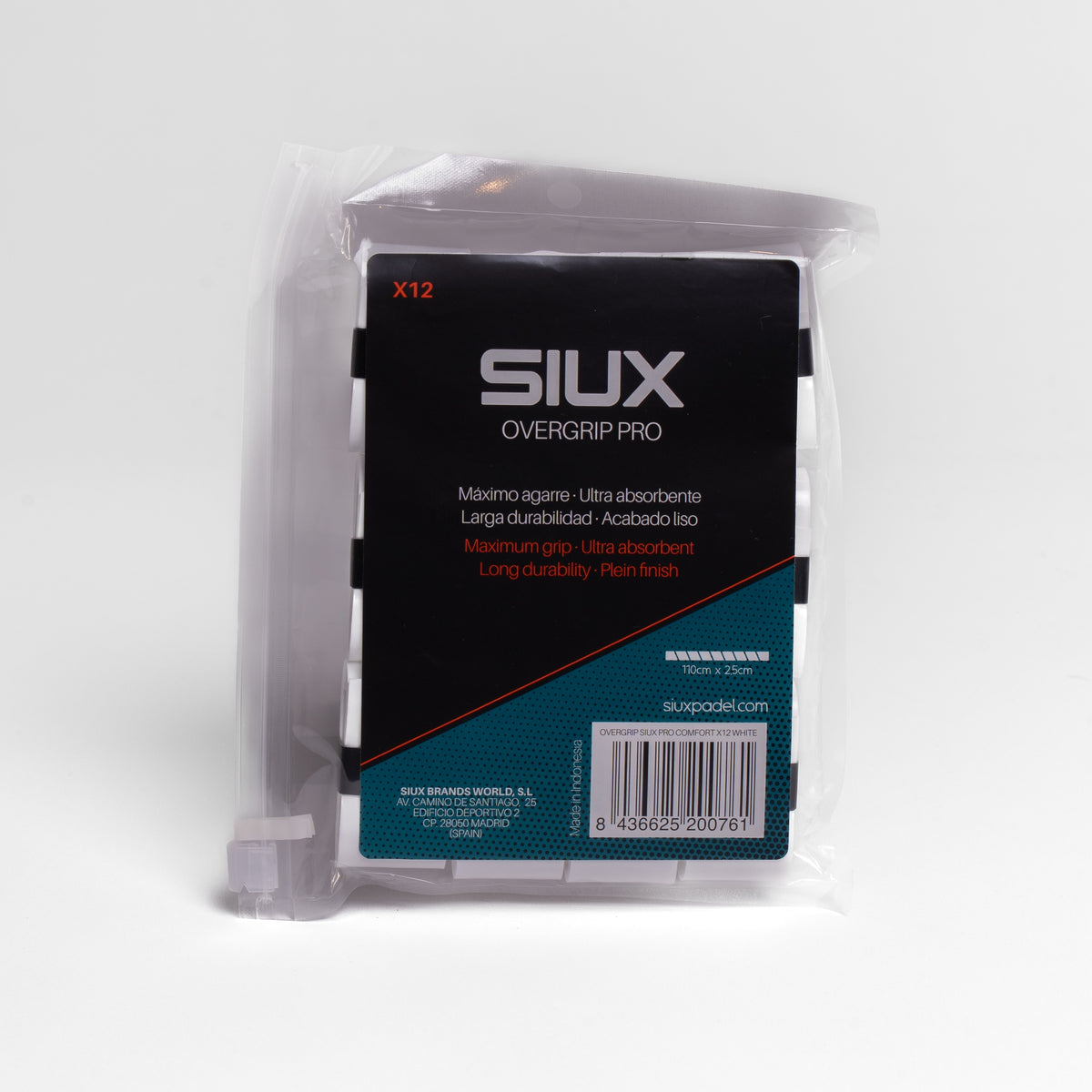 OVERGRIP SIUX PRO COMFORT X12 BLANCO